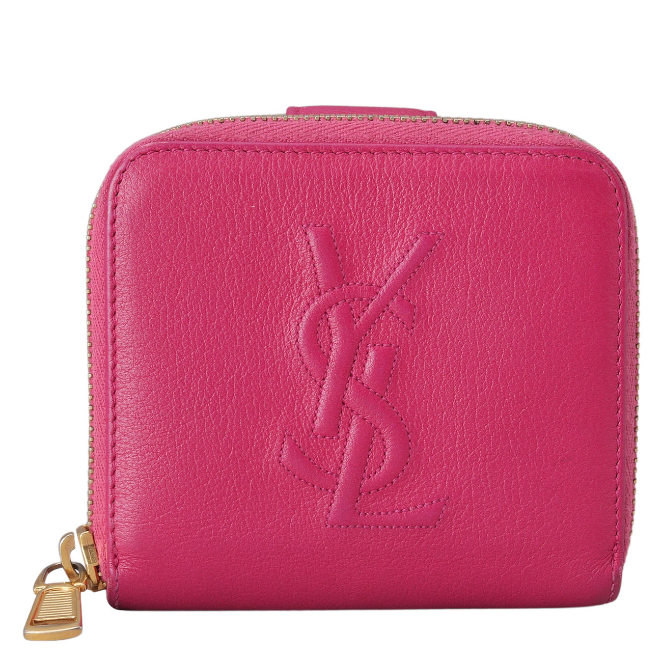 YVES SAINT LAURENT(USED)생로랑 벨드쥬르 지퍼 반지갑